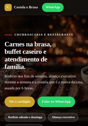 Costela e Brasa — modelo Restaurante e churrascaria