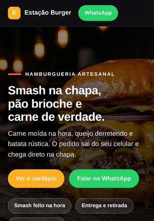 Estação Burger — modelo Hamburgueria artesanal