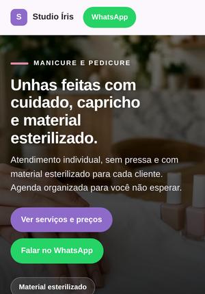 Studio Íris — modelo Manicure e pedicure